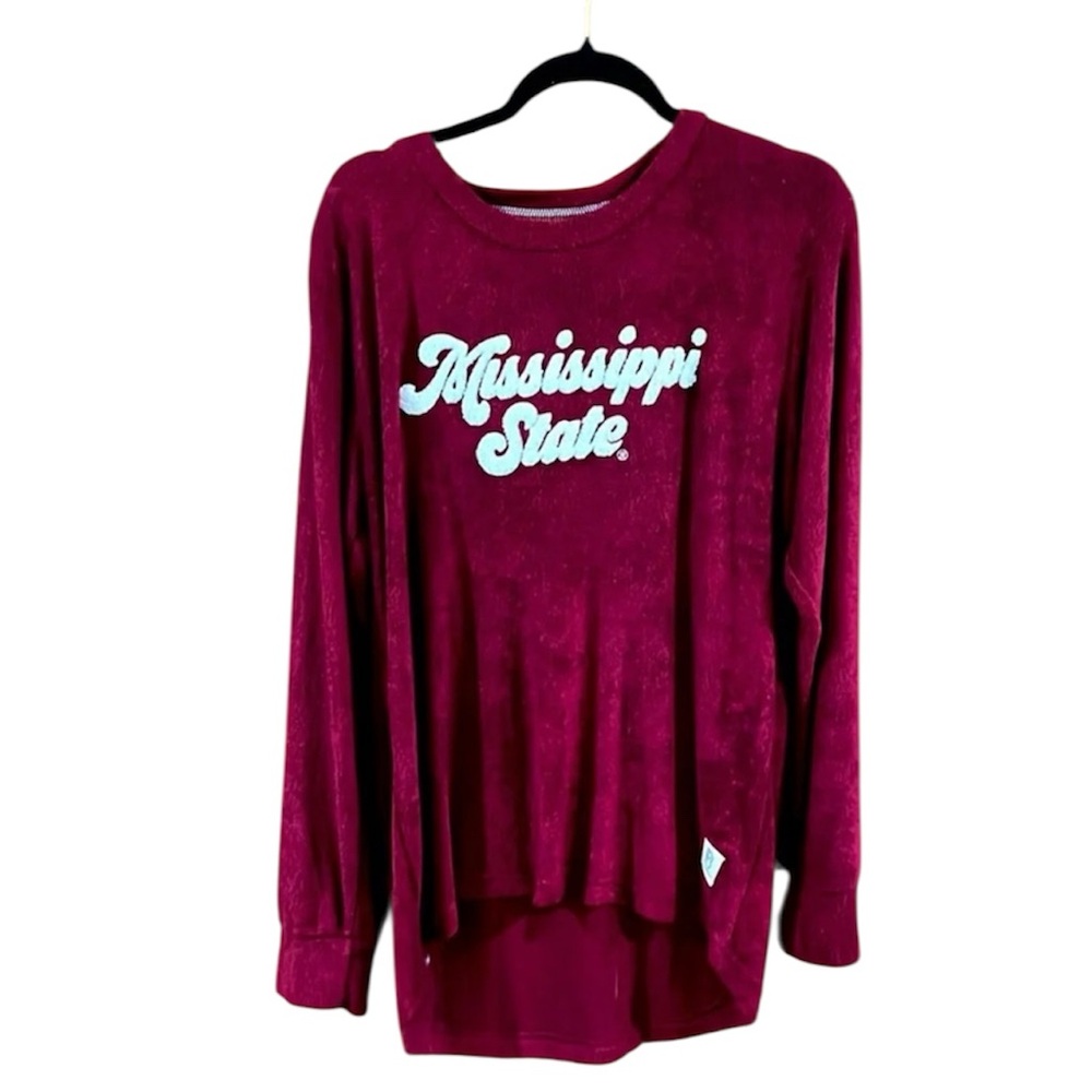 NWT Maroon Fleece Sweater Mississippi State Size Large